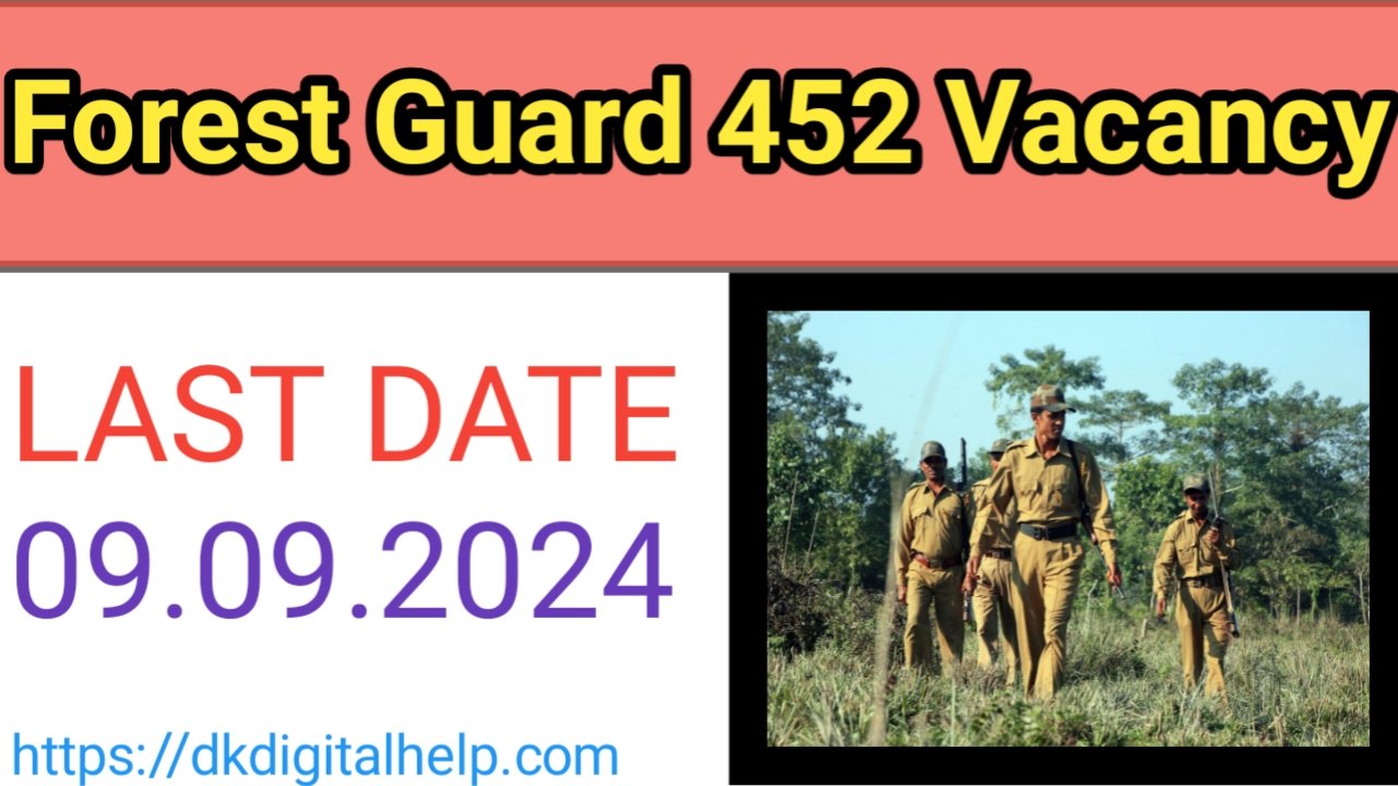 Forest Guard 452 Vacancy