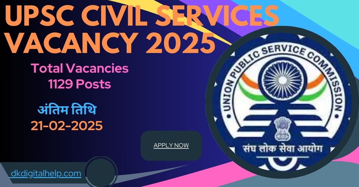 UPSC Civil Services Vacancy 2025